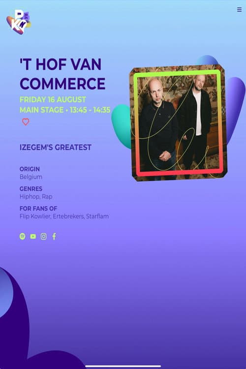 'T Hof Van Commerce: Pukkelpop 2024 (2024) poster