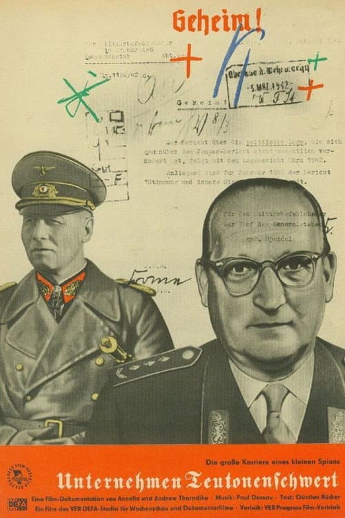 Unternehmen Teutonenschwert (1958) poster