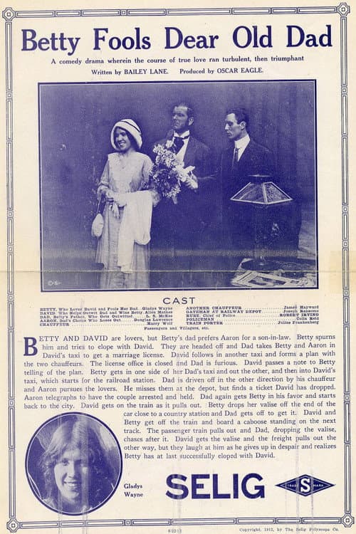 Betty Fools Dear Old Dad (1912) poster