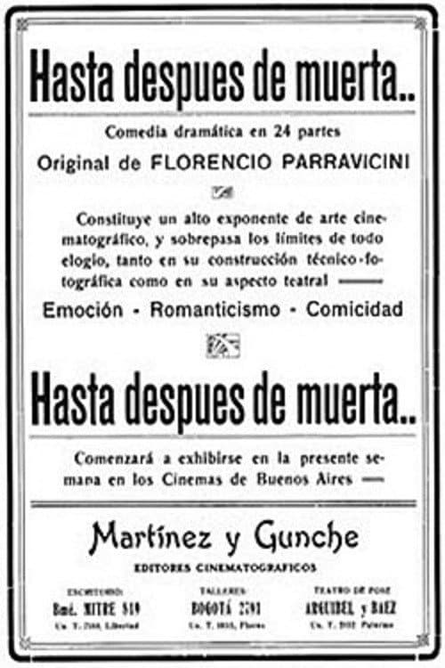 Hasta después de muerta (1916) poster