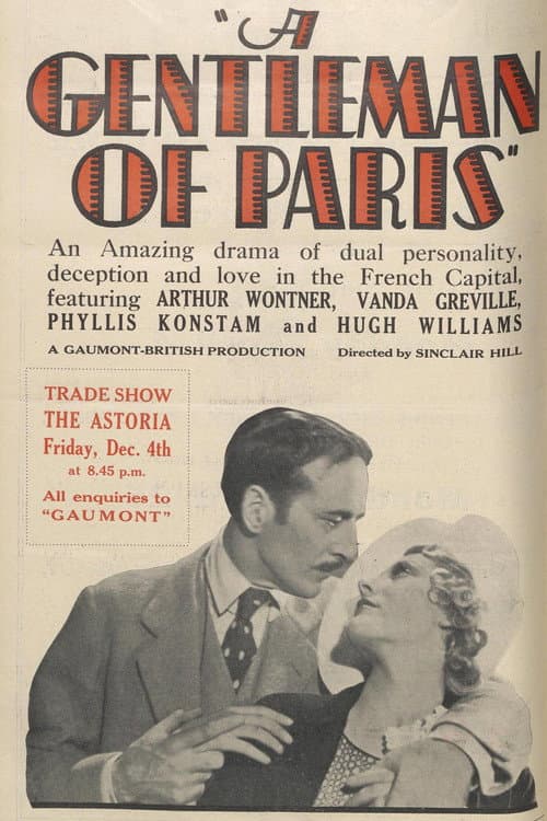 A Gentleman of Paris (1931) poster