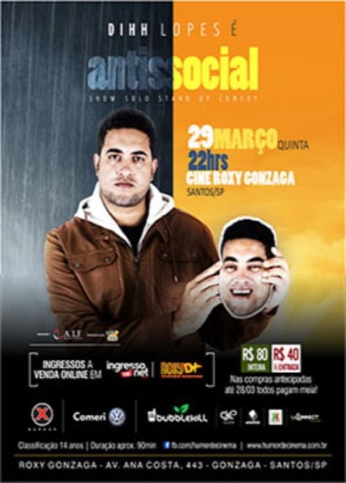 Dihh Lopes - Antissocial (2018) poster