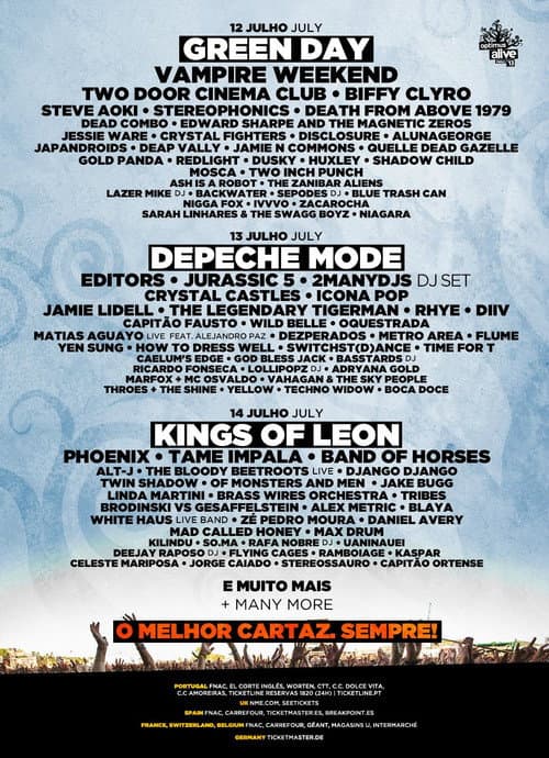 Green Day - Optimus Alive (2013) poster
