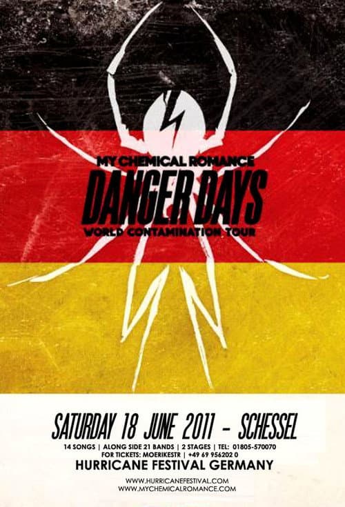 My Chemical Romance Hurricane Festival (2011) poster