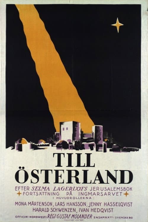 Till Österland (1926) poster