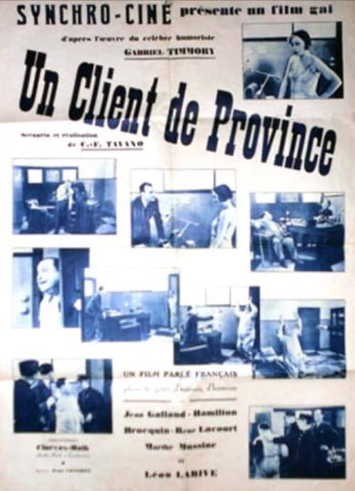 Un client de province (1932) poster