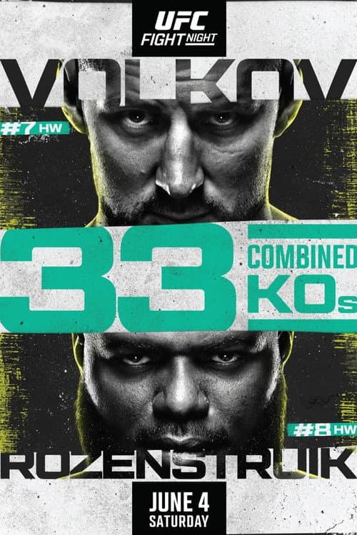 UFC Fight Night 207: Volkov vs. Rozenstruik (2022) poster