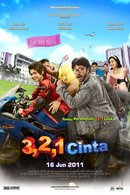 3,2,1 Cinta (2011) poster