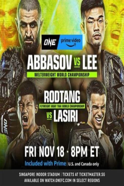 ONE on Prime Video 4: Abbasov vs. Lee (2022) poster