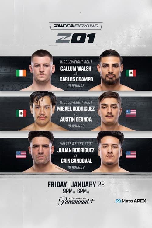 Zuffa Boxing 01 (2026) poster