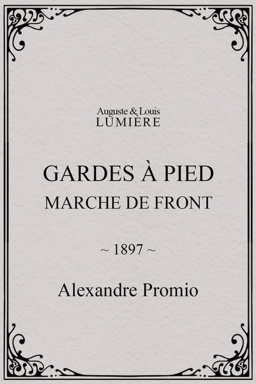 Gardes à pied : marche de front (1897) poster