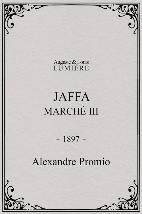 Jaffa : Marché, III (1897) poster