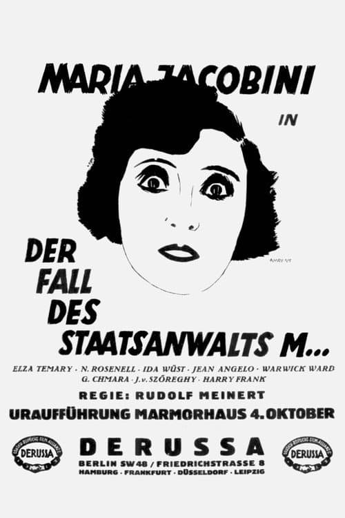 Der Fall des Staatsanwalts M... (1928) poster