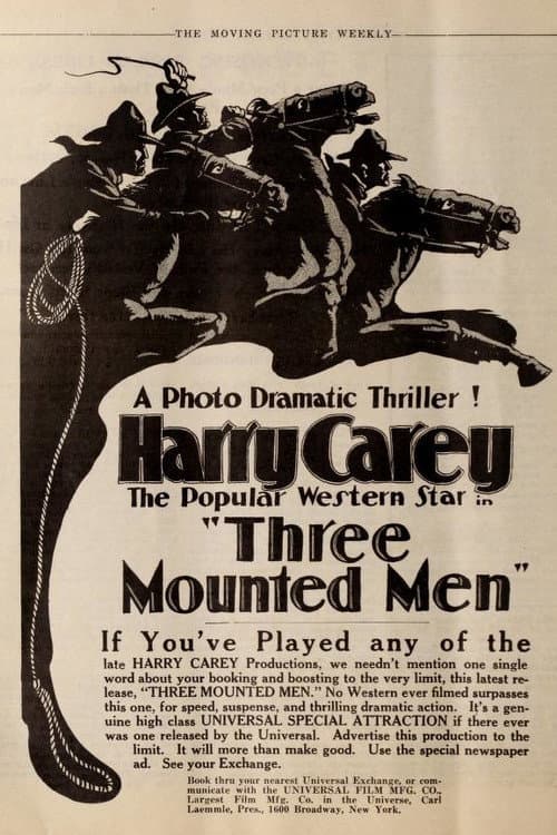Three Mounted Men (1918) poster