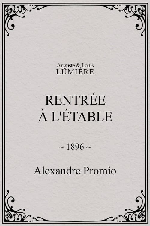 Rentrée à l'étable (1896) poster