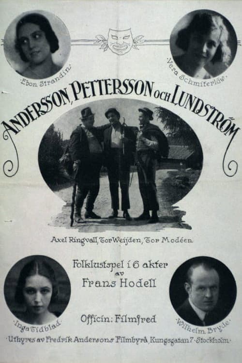 Andersson, Pettersson och Lundström (1923) poster