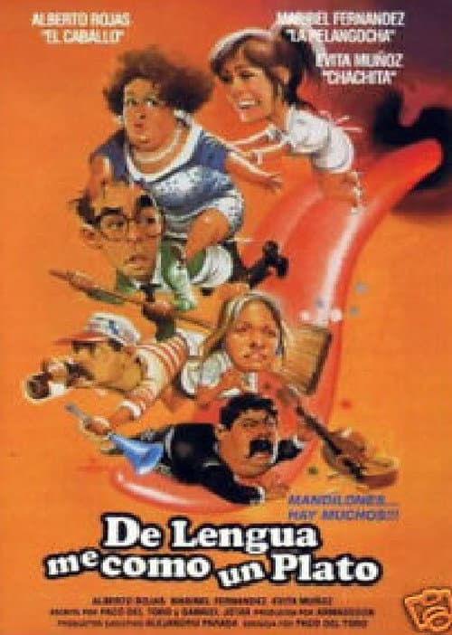 De lengua, me como un plato (1990) poster