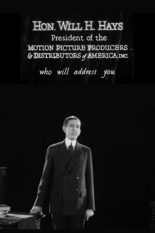 Introductory Speech by Will H. Hays (1926) poster
