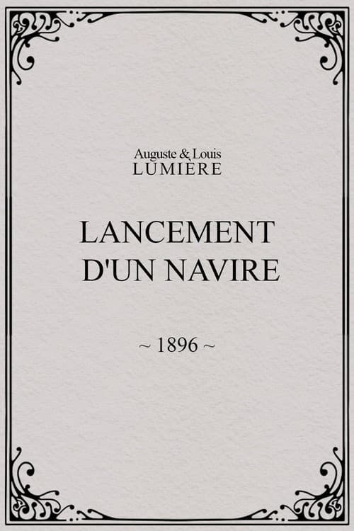 Lancement d'un navire (1896) poster