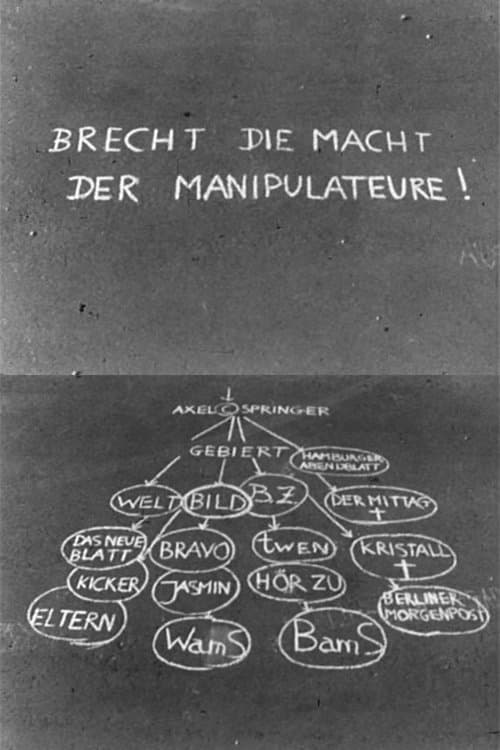 Brecht die Macht der Manipulateure! (1968) poster
