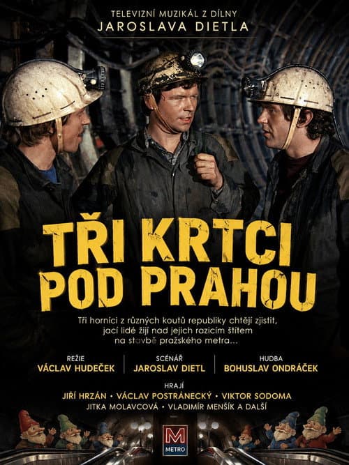 Tři krtci pod Prahou (1974) poster