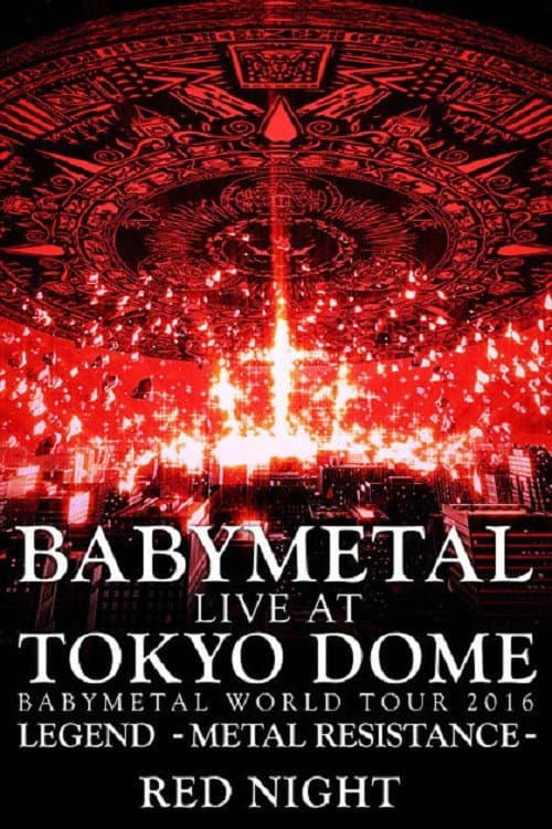 BABYMETAL Live at Tokyo Dome - WORLD TOUR 2016 - LEGEND - METAL RESISTANCE - Red Night (2016) poster