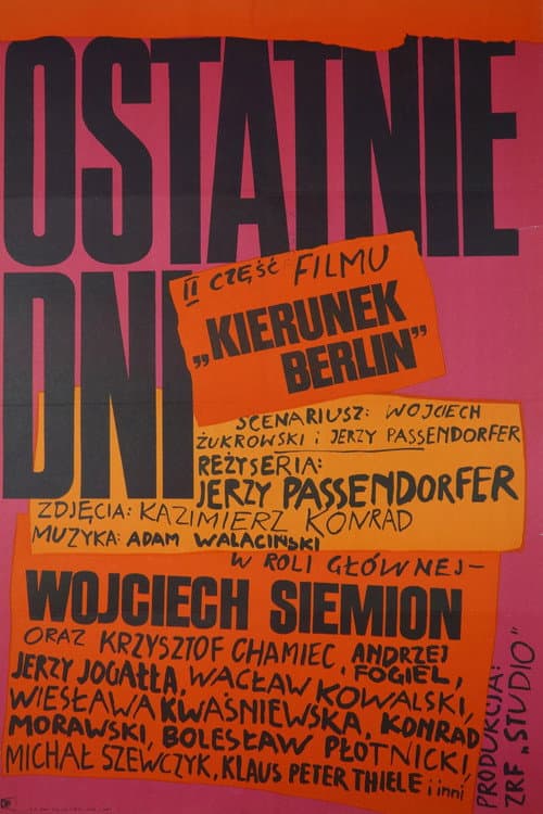 Ostatnie dni (1969) poster