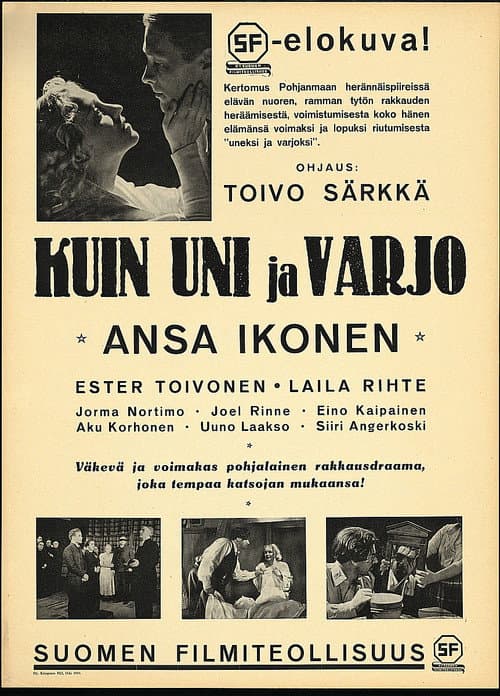 Kuin uni ja varjo (1937) poster