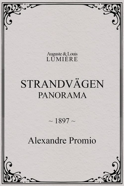 Strandvägen : panorama (1897) poster