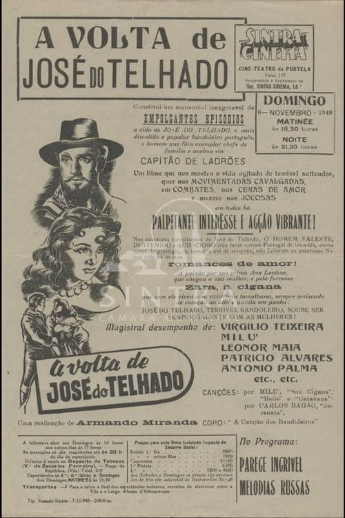 A Volta de José do Telhado (1949) poster