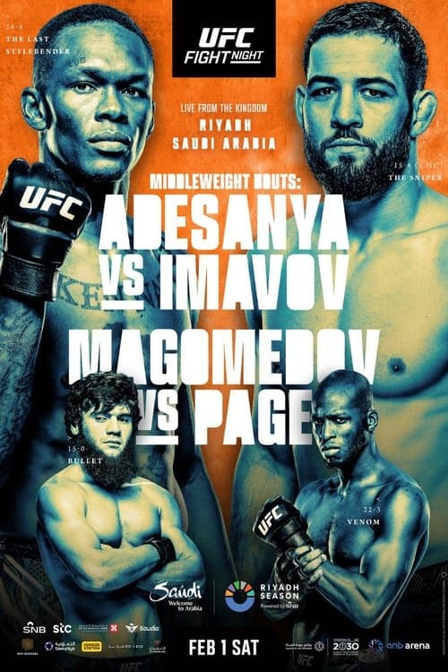 UFC Fight Night 250: Adesanya vs. Imavov (2025) poster