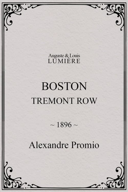 Boston, Tremont row (1896) poster