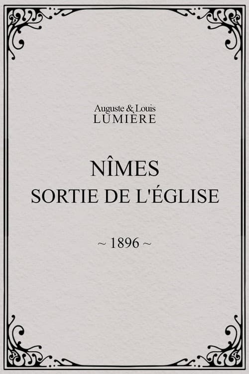 Nîmes, sortie de l'église (1896) poster