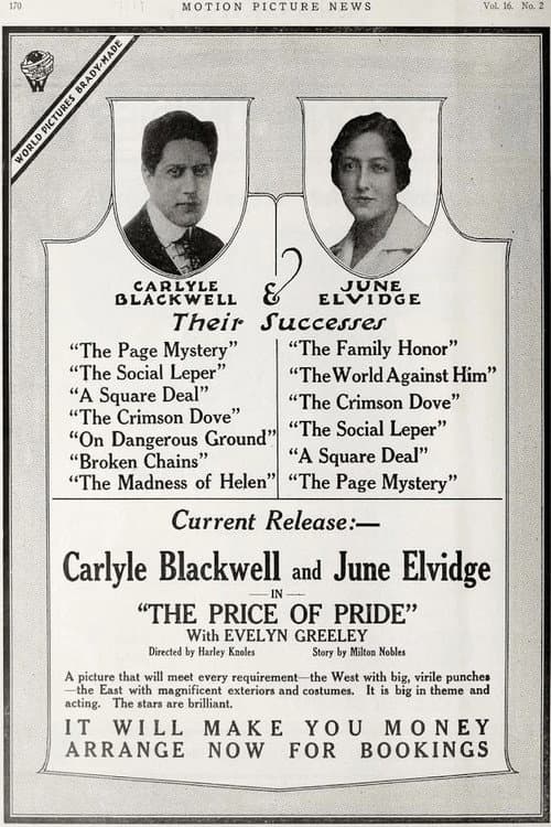 The Price of Pride (1917) poster