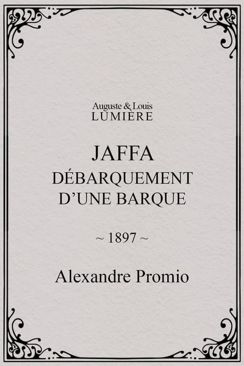 Jaffa : débarquement d’une barque (1897) poster