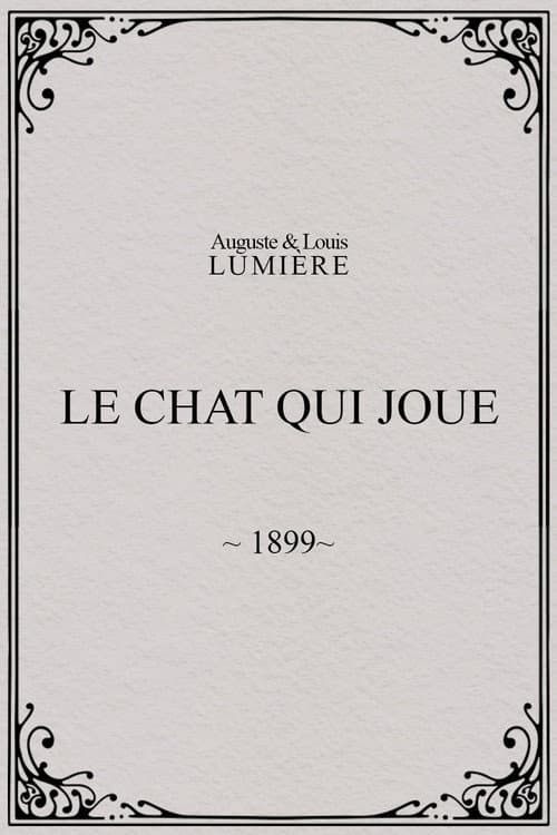 Le chat qui joue (1899) poster