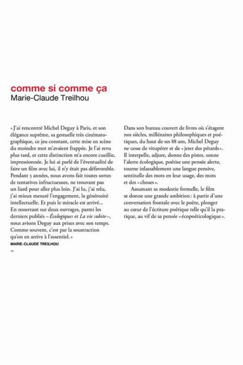 Comme si, comme ça (2019) poster