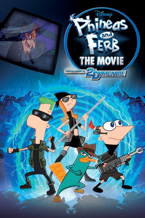 Phineas en Ferb: Dwars door de 2e Dimensie (2011) poster