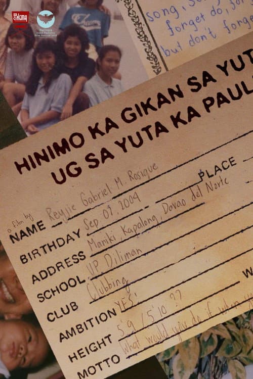 Hinimo ka gikan sa Yuta, ug sa Yuta ka pauli (2024) poster