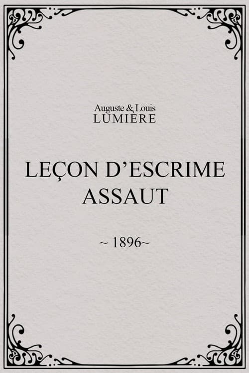 Leçon d’escrime : assaut (1896) poster