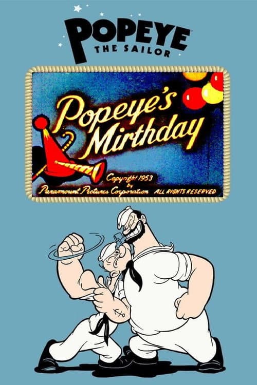 Popeye's Mirthday (1953) poster