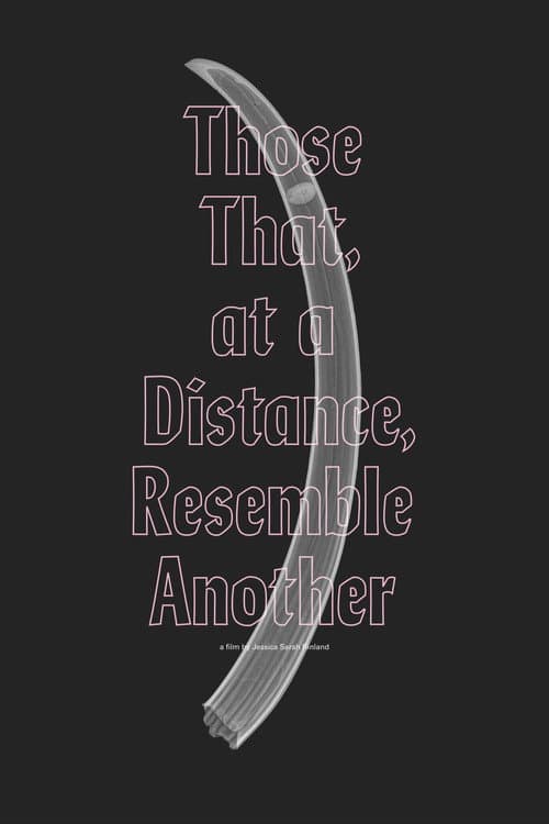 Those That, at a Distance, Resemble Another (2019) poster