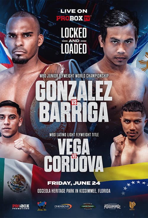 Jonathan Gonzalez vs. Mark Anthony Barriga (2022) poster
