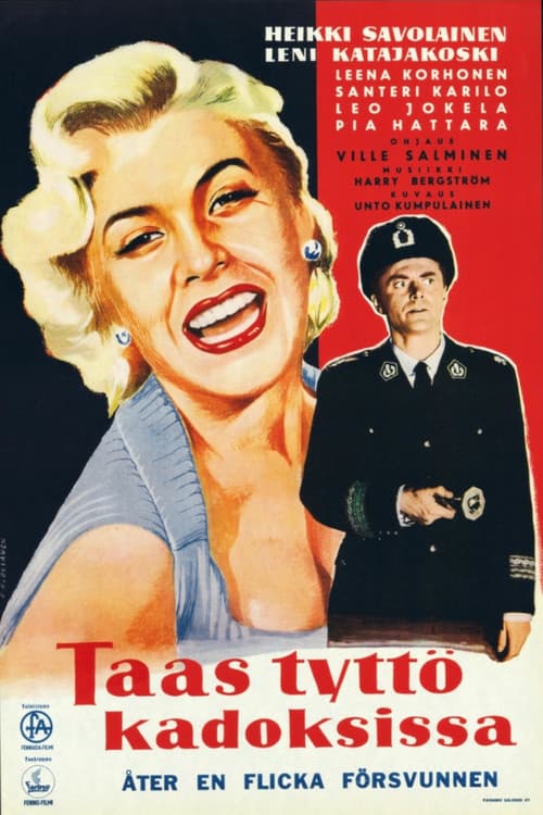 Taas tyttö kadoksissa! (1957) poster