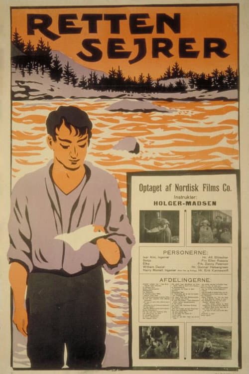 Retten sejrer (1918) poster
