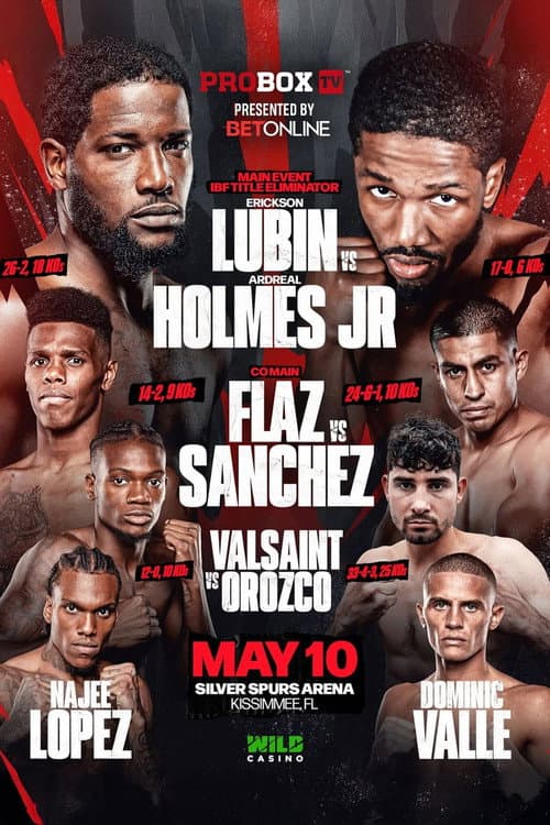 Erickson Lubin vs. Ardreal Holmes Jr (2025) poster
