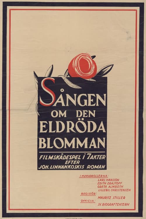 Sången om den eldröda blomman (1919) poster