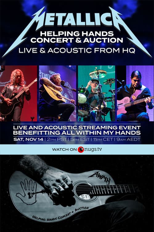 Metallica Helping Hands Concert & Auction: Live & Acoustic From HQ (2020) poster