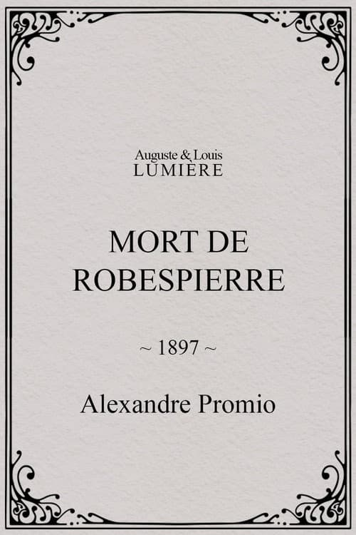 Mort de Robespierre (1897) poster