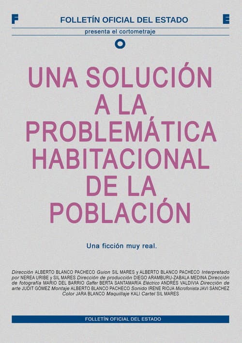 Una solución a la problemática habitacional de la población (2024) poster